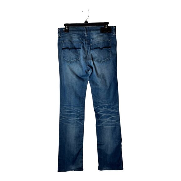 Diesel Jeans Women‎ 29 Blue Denim Faded Stretch Bootzee Regular Slim Bootcut - Picture 2 of 14